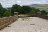 view southwards along track bed over waterside viaduct river lune midland railway ingleton branch juillet july 2008 copyright free photo royalty free photo