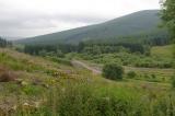arnton fell waverley route railway line entering riccarton junction roxburgh roxburghshire scottish borders scotland juillet july 2008 copyright free photo royalty free photo
