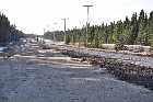 road works highway 138 pessamit north shore st lawrence river quebec canada mai may 2012