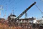 steam crane clarke city gulf st lawrence river north shore quebec canada mai may 2012