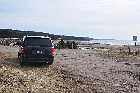 parking riviere au bouleau highway 138 route des baleines gulf st lawrence north shore quebec canada mai may 2012
