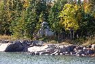 tipi teepee phare du pointe des monts lighthouse route jacques cartier highway 138 st lawrence river north shore quebec canada octobre october 2016