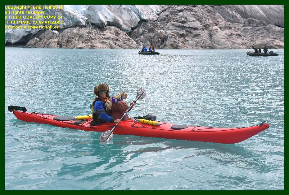strawberry moose kayaking with genevieve cote Sermitsiaq Glacier Maniitsoq Ice Cap Evighedsfjorden or Kangerlussuatsiaq Fjord greenland Eric Hall
