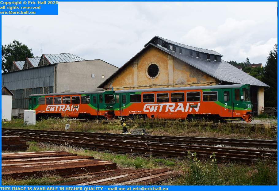 CSD Class M 152.0 multiple unit train Becov nad Teplou czech republic eric hall