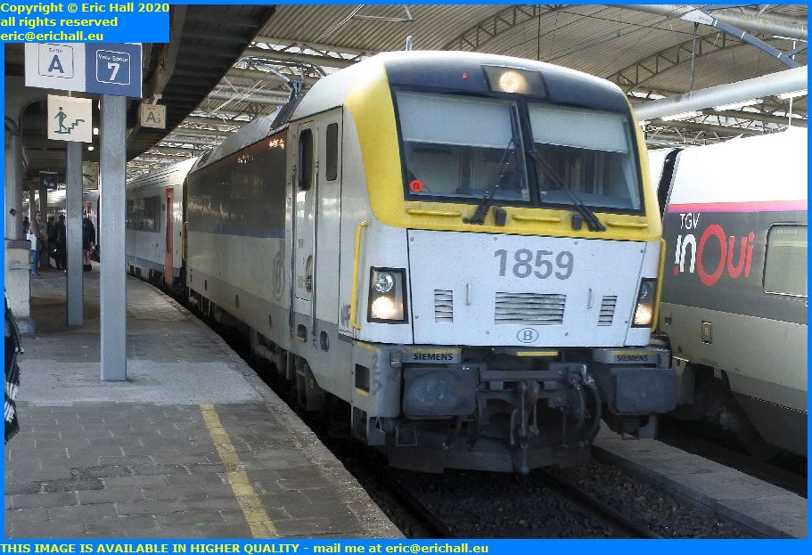 SNCB Siemens Class 18 electric locomotice Brussels Gare du Midi Belgium Eric Hall