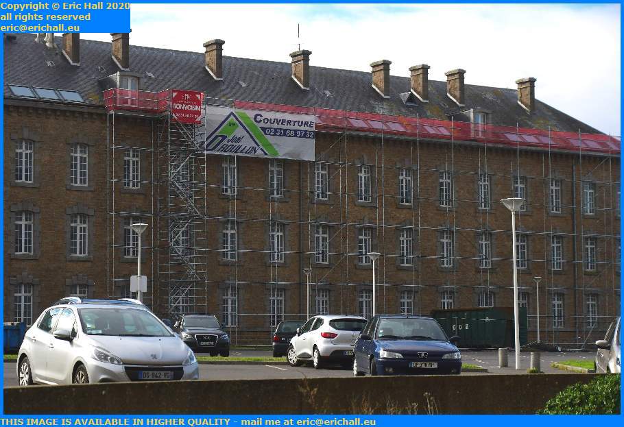 Scaffolding College Malraux Place d'Armes Granville Manche Normandy France Eric Hall