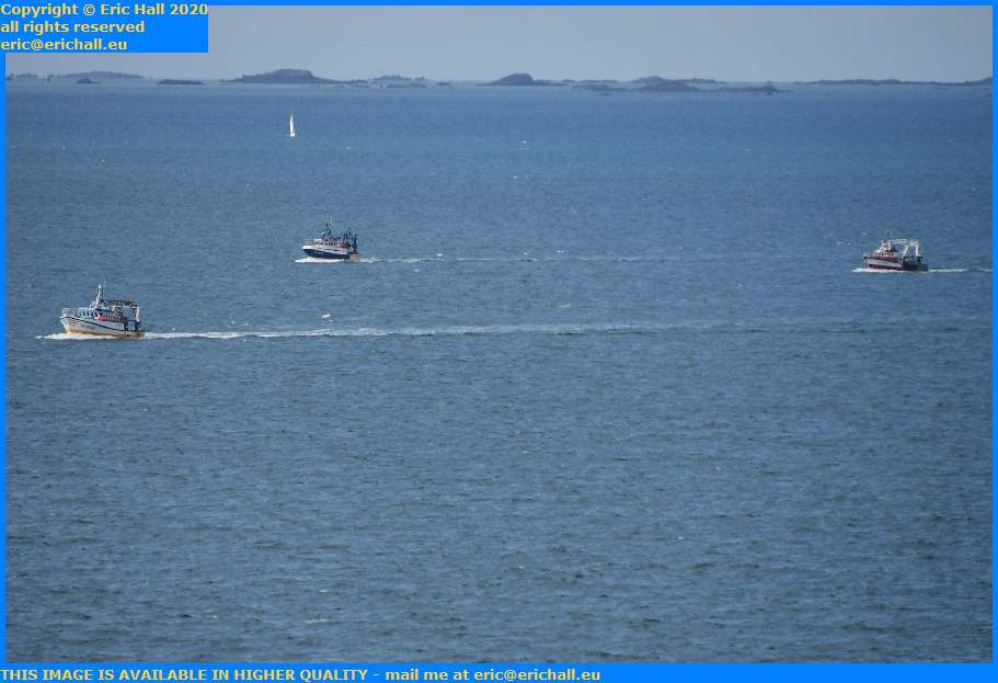 Trawlers English Channel Ile de Chausey Granville Manche Normandy France Eric Hall