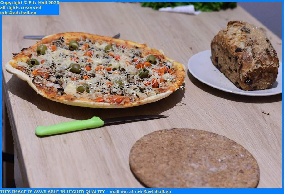 home made fruit bread vegan pizza Granville Manche Normandy France Eric Hall