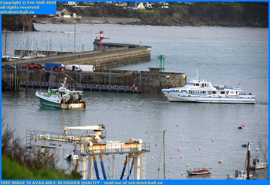 coelacanthe joly france waiting for gates to open port de Granville harbour Manche Normandy France Eric Hall