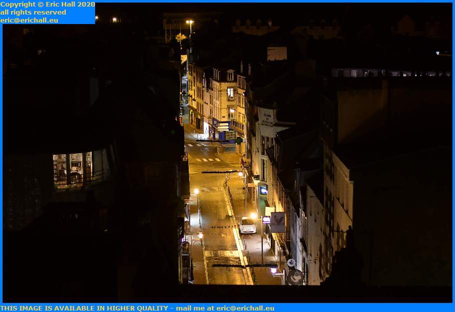 night rue paul poirier Granville Manche Normandy France Eric Hall