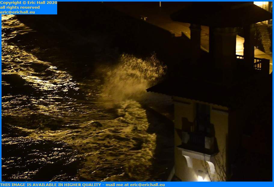 storm waves plat gousset Granville Manche Normandy France Eric Hall