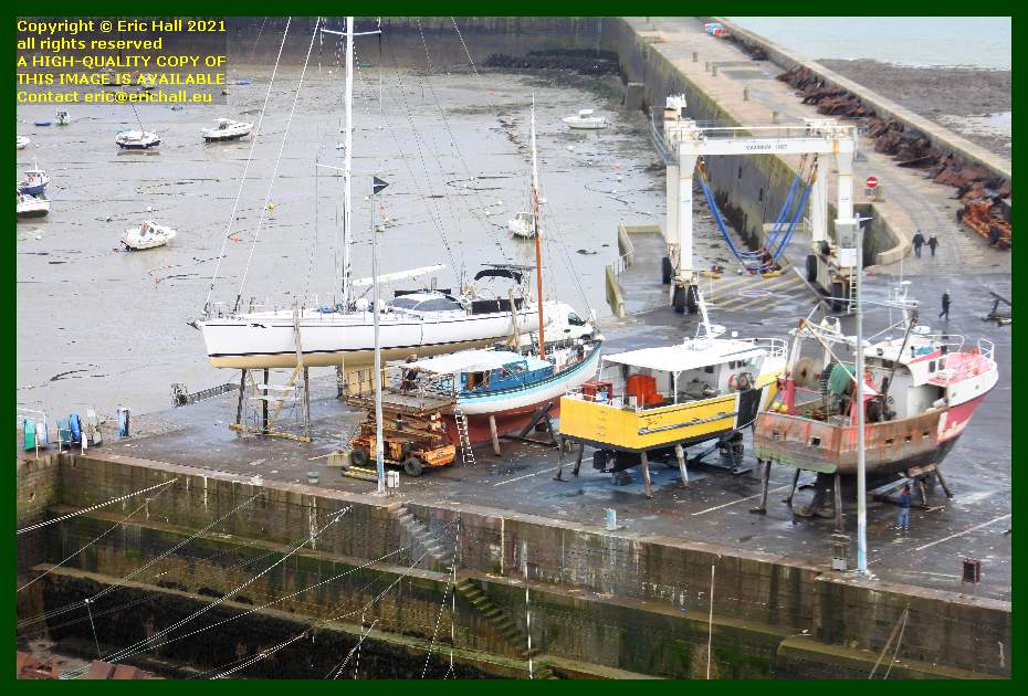 chantier navale port de Granville harbour Manche Normandy France Eric Hall