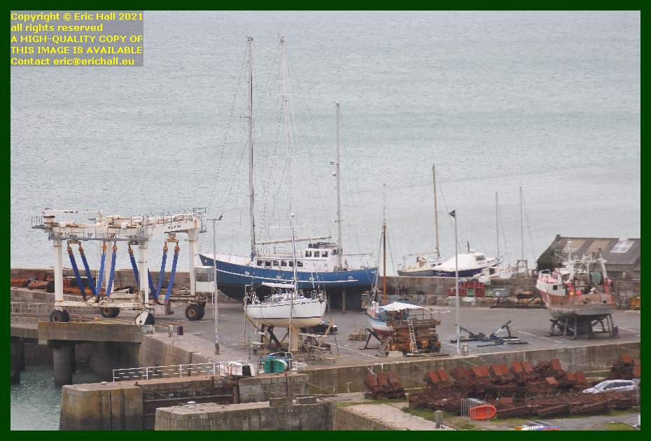 yacht aztec lady chantier navale port de Granville harbour Manche Normandy France Eric Hall