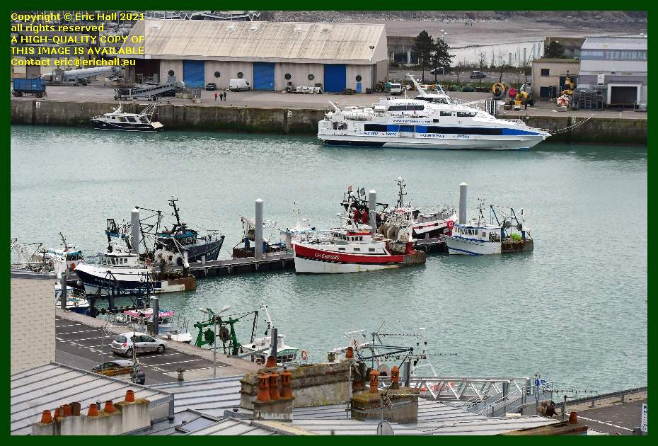 fishing boats port de Granville harbour Manche Normandy France Eric Hall