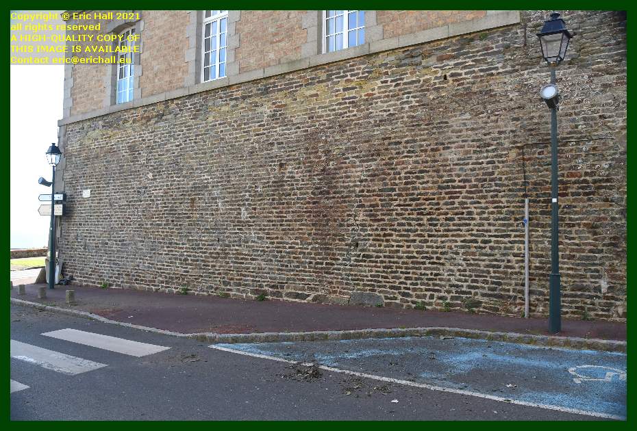 crumbling wall Boulevard des 2E et 202E de Ligne Granville Manche Normandy France Eric Hall