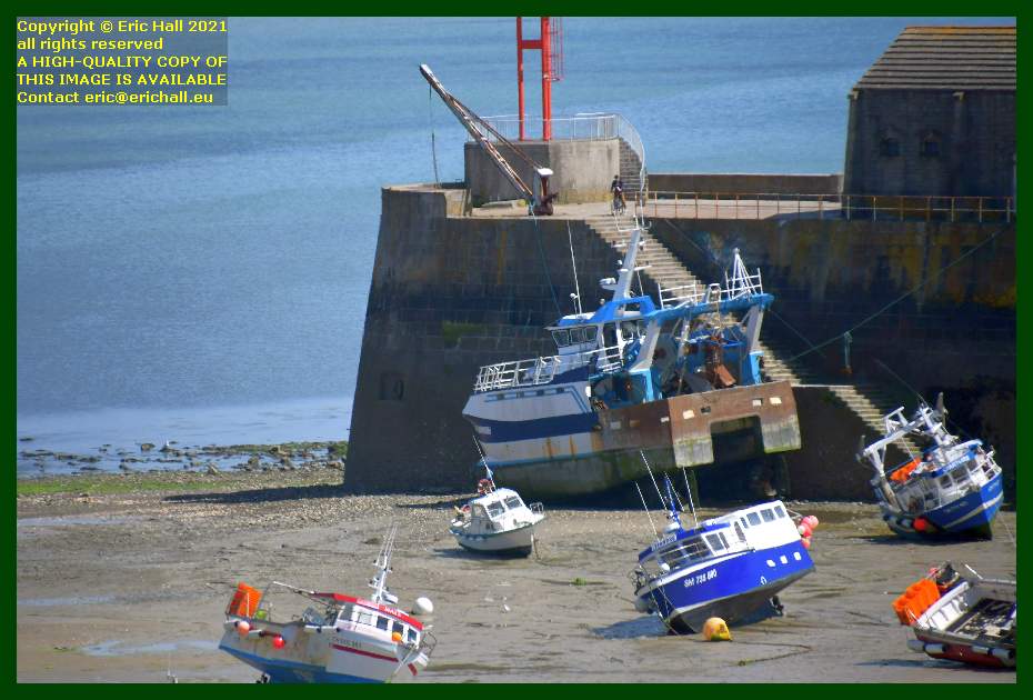trawler beached port de Granville harbour Manche Normandy France Eric Hall