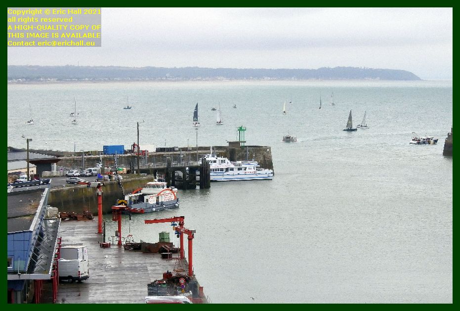 chausiaise joly france boats leaving port de Granville harbour Manche Normandy France Eric Hall
