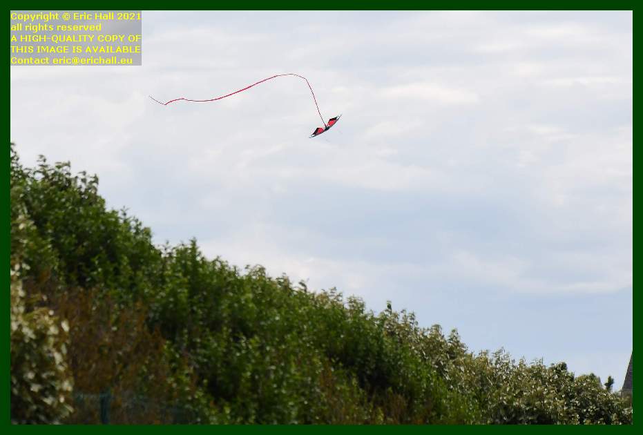 boy flying kite pointe du roc Granville Manche Normandy france photo Eric Hall august 2021