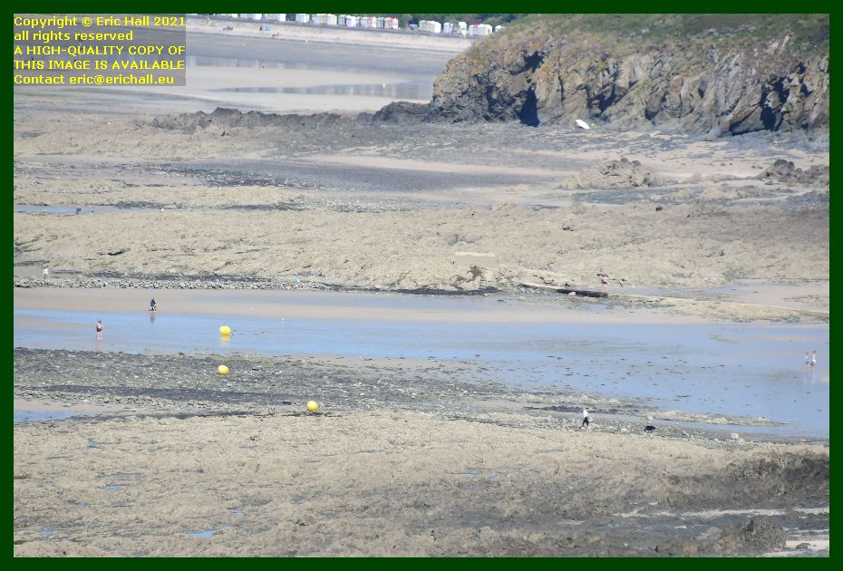 people on beach plat gousset Granville Manche Normandy France Eric Hall photo September 2021