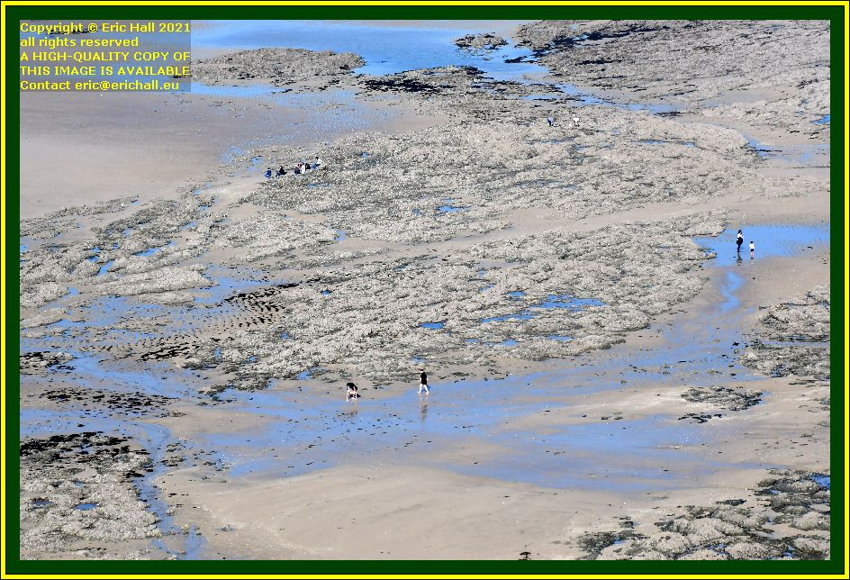 people on beach rue du nord Granville Manche Normandy France Eric Hall photo October 2021