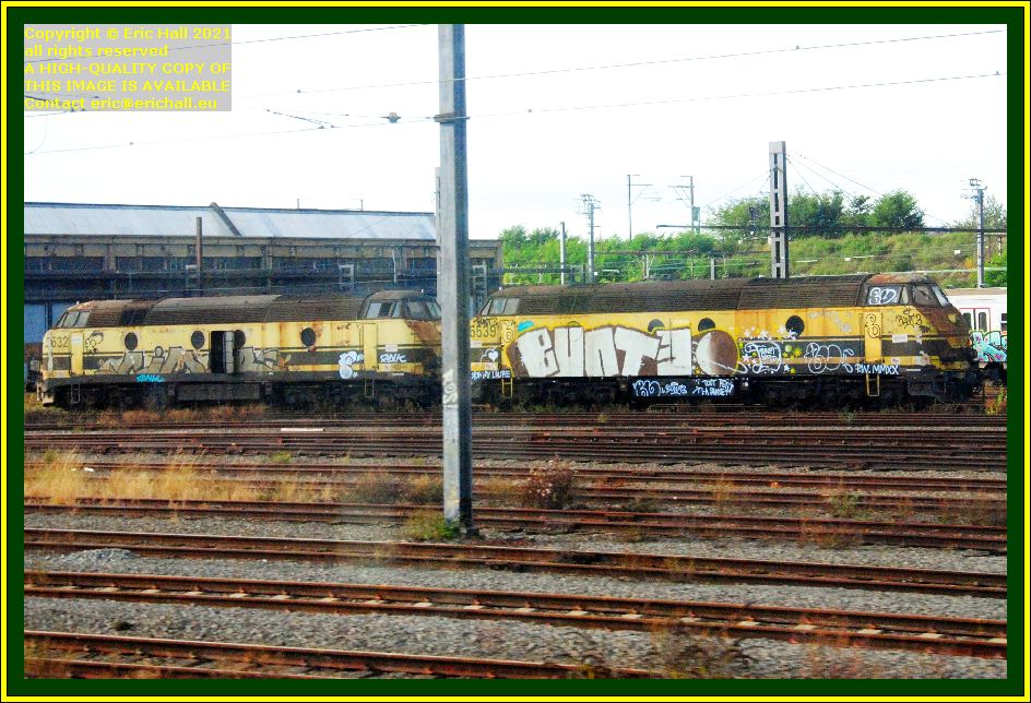 scrapped class 55 diesel locomotives haren belgium photo Eric Hall October 2021