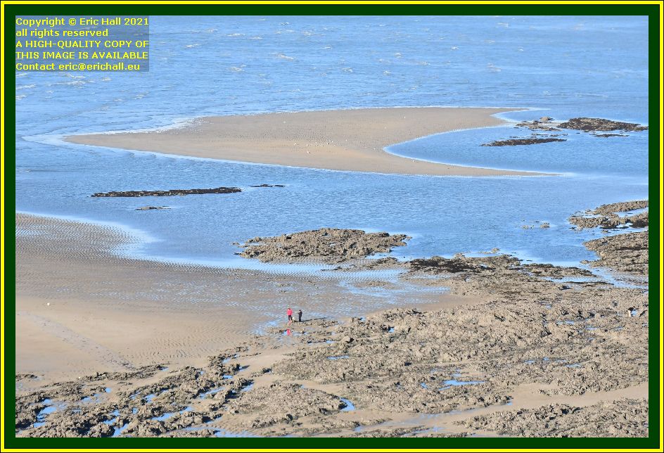 people on beach rue du nord Granville Manche Normandy France Eric Hall photo October 2021
