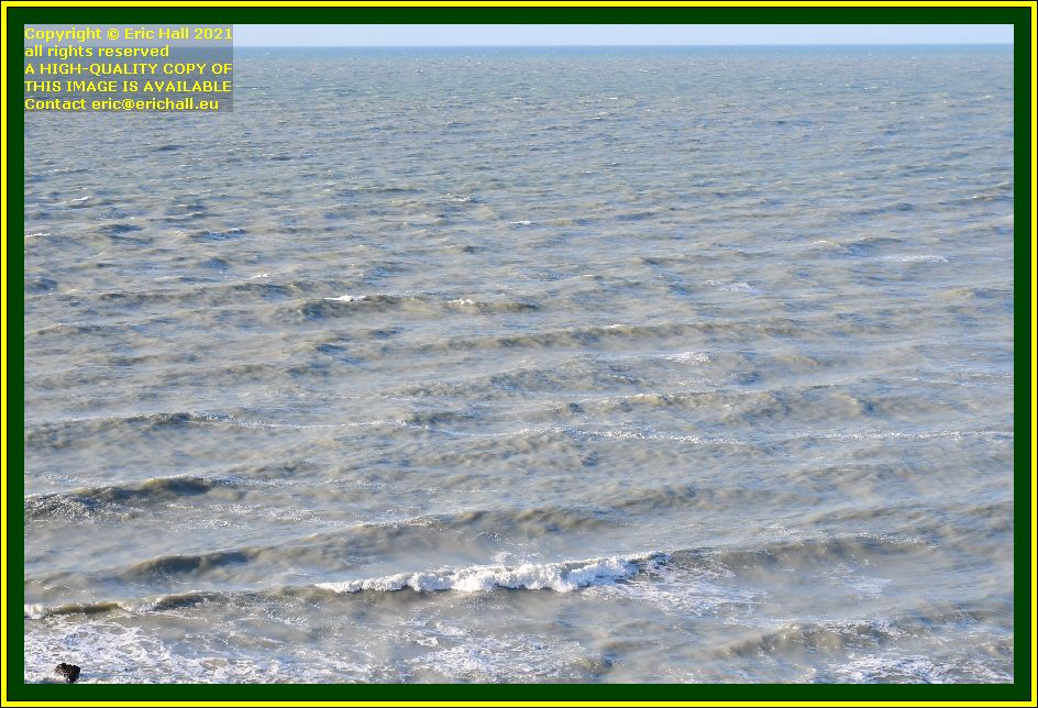 waves on water baie de Granville Manche Normandy France photo Eric Hall October 2021
