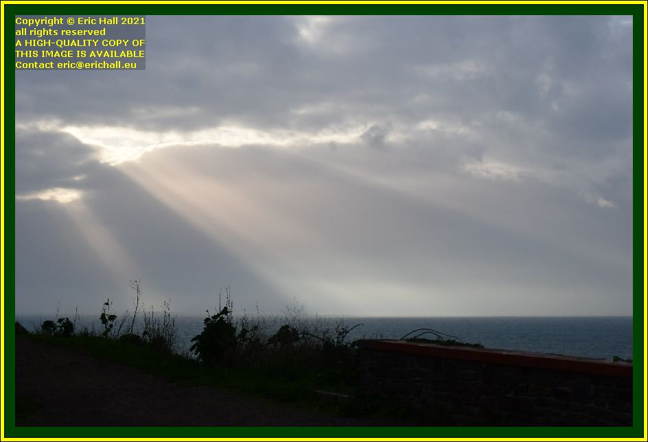 tora tora tora sunlight through clouds pointe du roc Granville Manche Normandy France Eric Hall photo November 2021