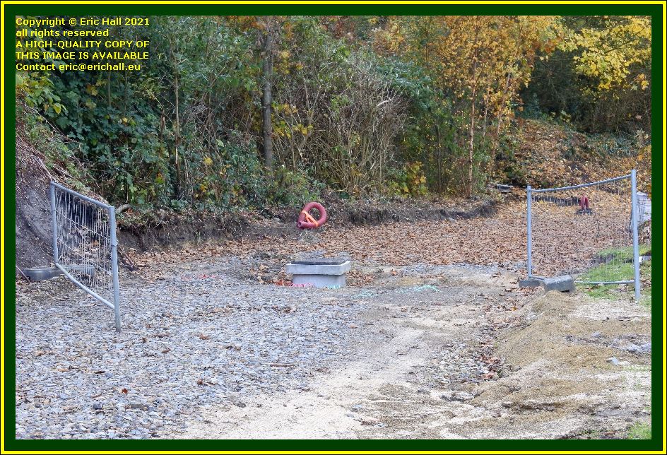 drains fitted abandoned railway parc du val ès fleurs Granville Manche Normandy France photo Eric Hall november 2021