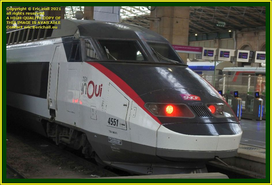 TGV Réseau 38000, tri-volt, 4551, PBA gare du nord paris France photo Eric Hall november 2021