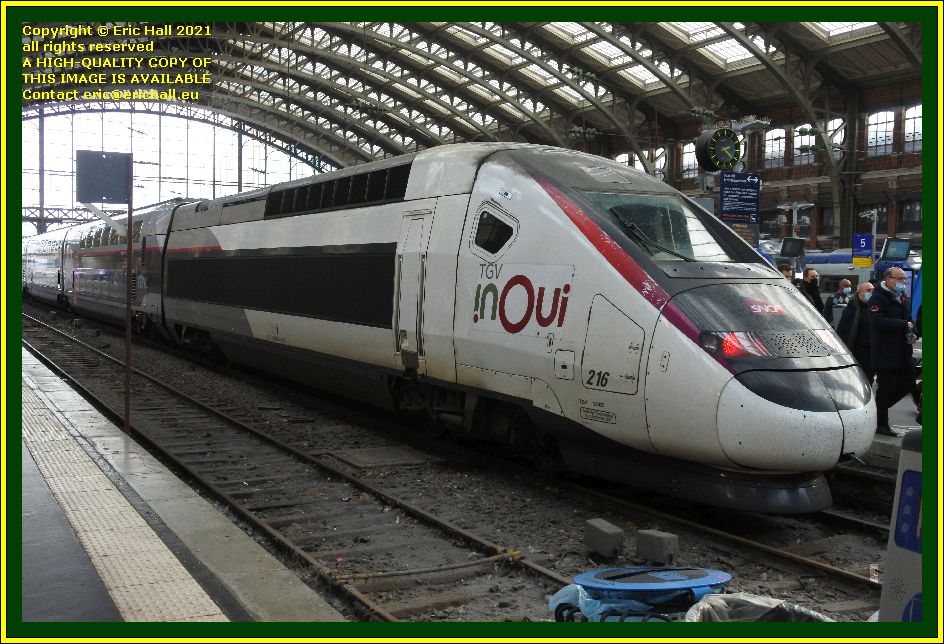 TGV INOUI 216 are TGV Reseau Duplex gare de lille flandres railway station lille France Eric Hall photo November 2021