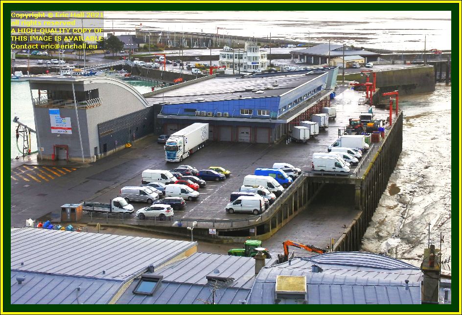 fish processing plant port de Granville harbour Manche Normandy France photo Eric Hall december 2021