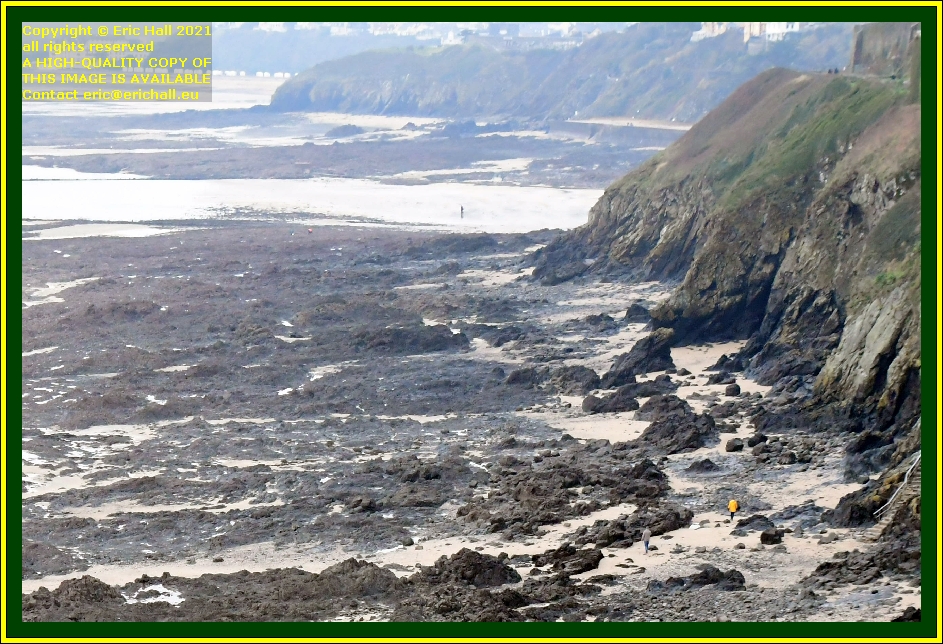 people on beach rue du nord Granville Manche Normandy France Eric Hall photo December 2021