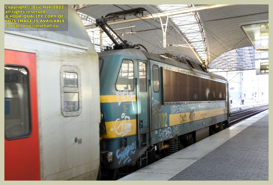 class 27 electric locomotive gare de leuven railway station belgium Eric Hall photo February 2022
