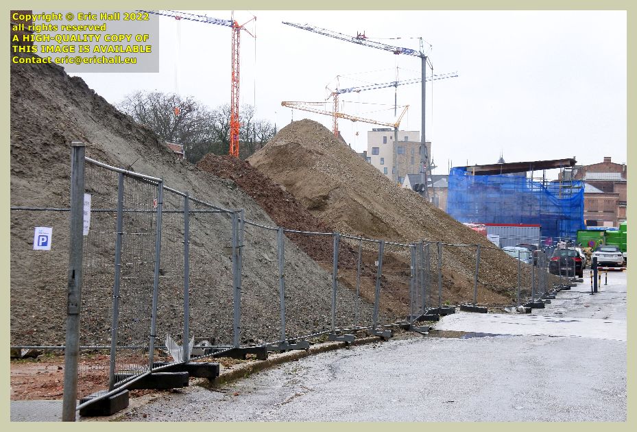 medieval tower demolition site brusselsestraat leuven belgium Eric Hall photo February 2022