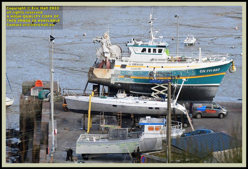 yacht tiberiade le roc a la mauve 3 chantier naval port de Granville harbour normandy france photo Eric Hall february 2022