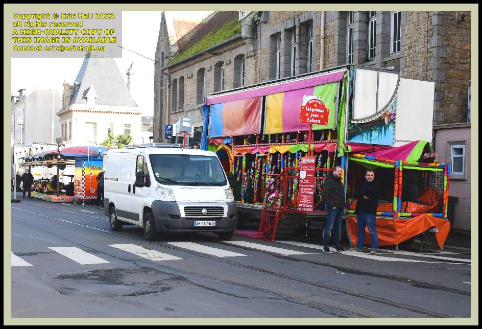 sideshows place charles de gaulle Granville Manche Normandy France Eric Hall photo February 2022