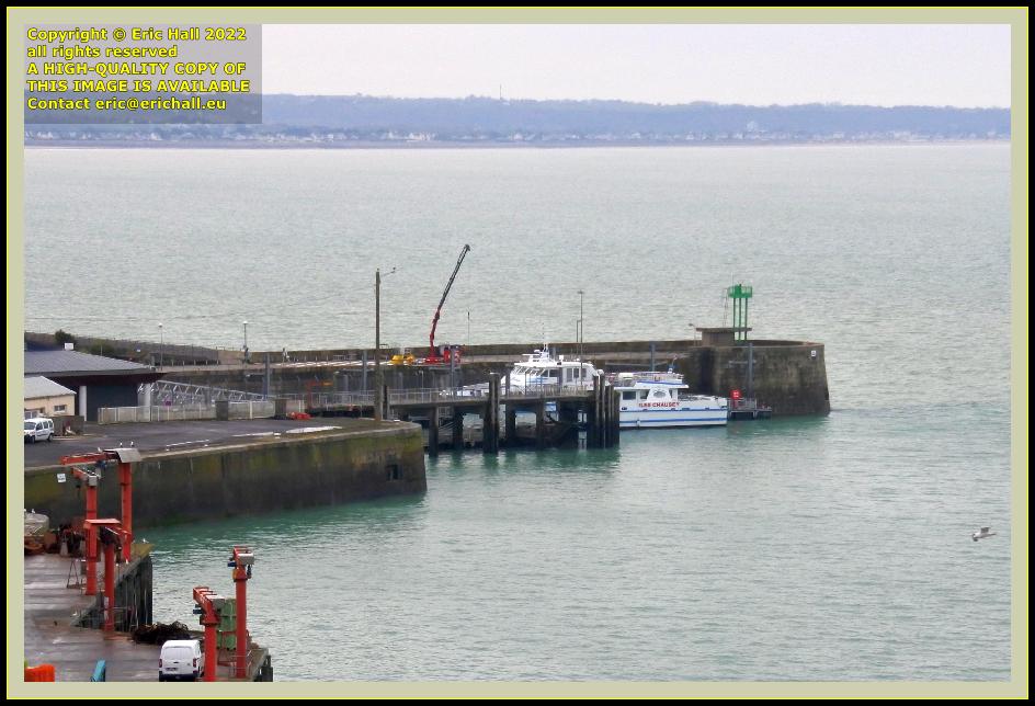 loading joly france ferry terminal port de Granville harbour Manche Normandy France Eric Hall photo March 2022
