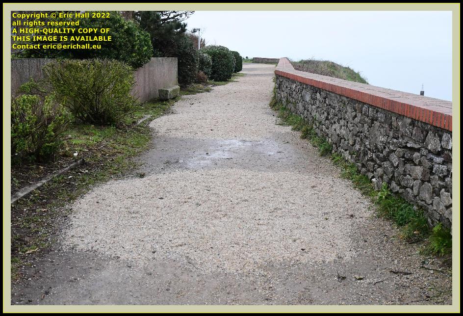 footpath repaired place d'armes Granville normandy france photo Eric Hall march 2022