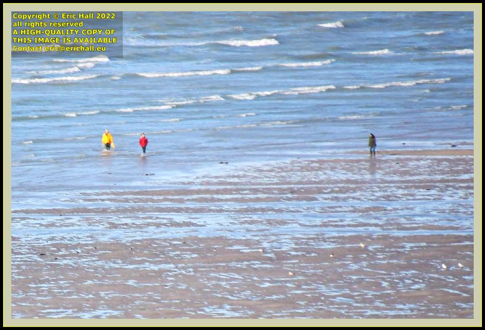 people on beach rue du nord Granville Manche Normandy France Eric Hall photo March 2022