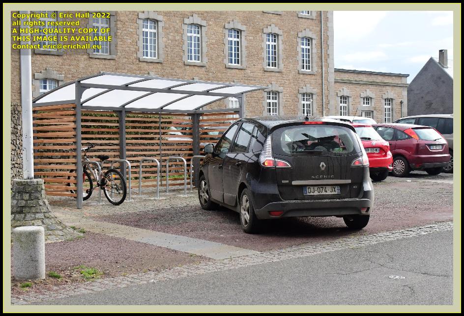 bicycle shelter place d'armes Granville Manche Normandy France Eric Hall photo March 2022