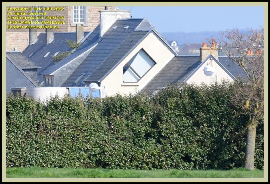 diagonal window in house rue du roc Granville Manche Normandy France Eric Hall photo March 2022