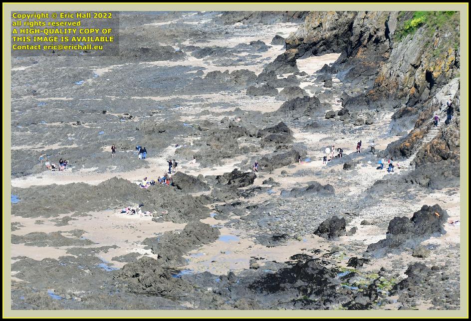 people on beach rue du nord Granville Manche Normandy France Eric Hall photo April 2022
