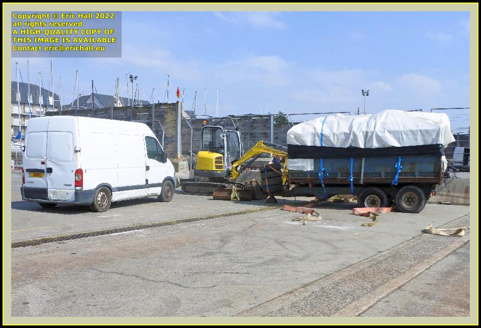 scrap on quayside port de Granville harbour Manche Normandy France photo Eric Hall april 2022