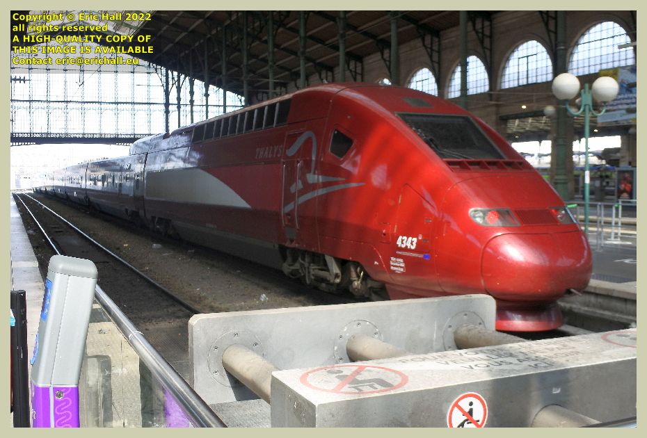 Thalys PBKA 4343 gare du nord paris France Eric Hall photo May 2022