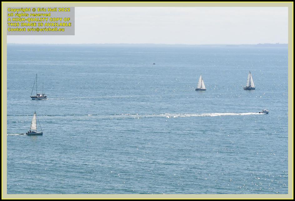 yachts speedboat baie de mont st michel Granville Manche Normandy France photo Eric Hall may 2022