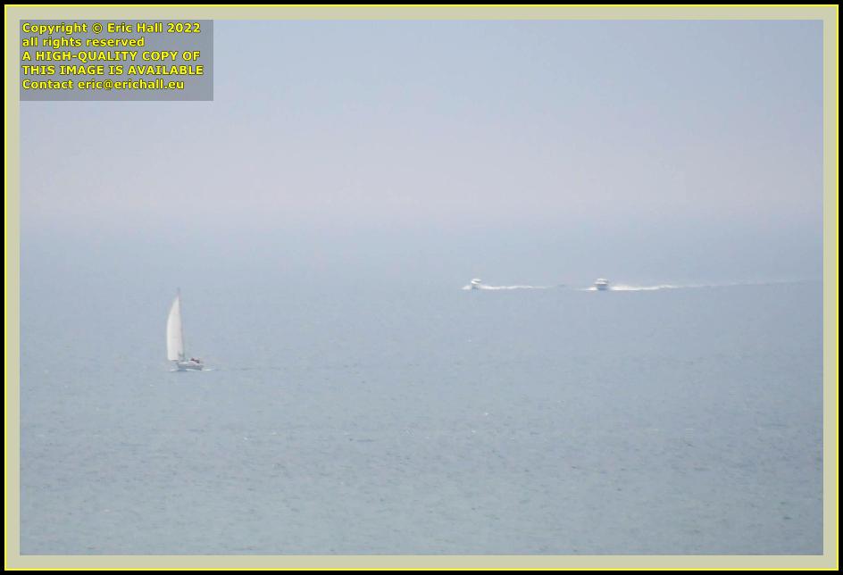 yacht speedboat baie de Granville Manche Normandy France photo Eric Hall may 2022