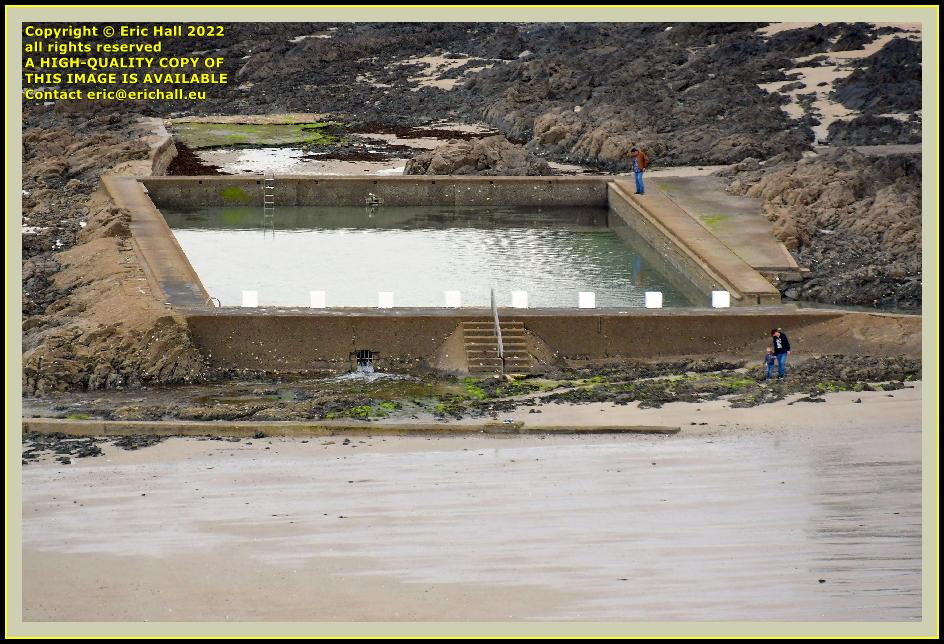 tidal swimming pool plat gousset Granville Manche Normandy France photo Eric Hall june 2022