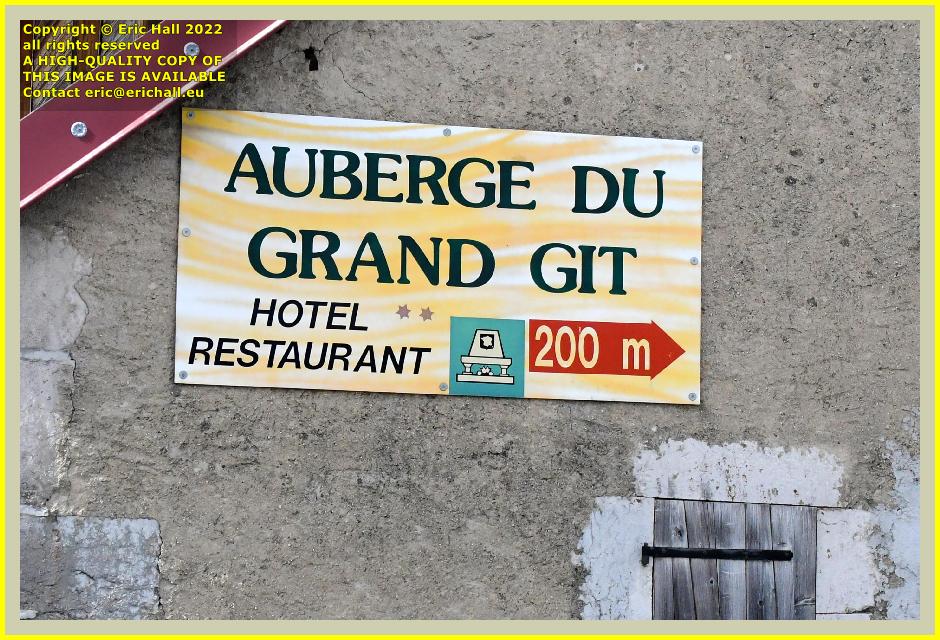 Auberge Du Grand Git La Chaux Neuve doubs France Eric Hall photo June 2022