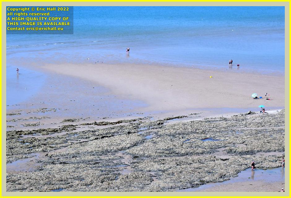 people on beach rue du nord Granville Manche Normandy France Eric Hall photo July 2022